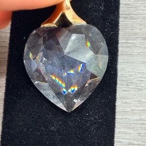 Heart-Shaped Crystal Pendant